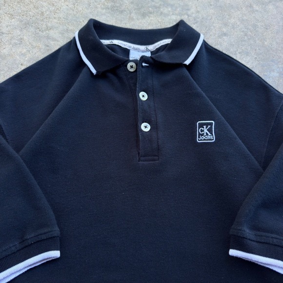 Calvin Klein Jeans Other - Vintage 90s Calvin Klein Jeans Polo Shirt Workwear Gorpcore Black XL (g4a)